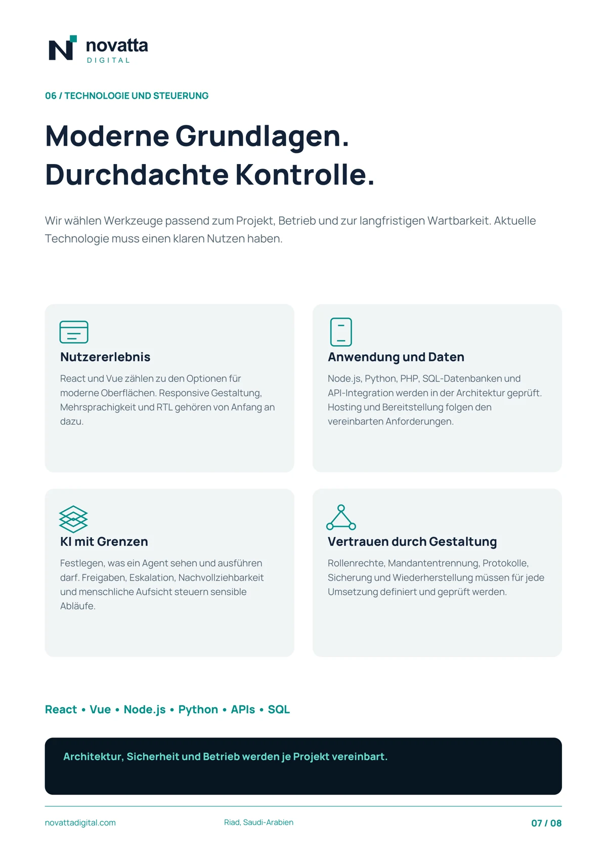 Technologie und Vertrauen